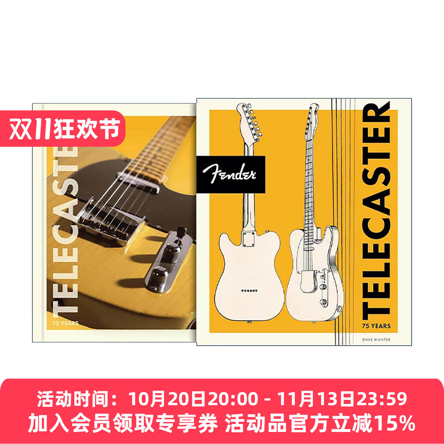 英文原版 Fender Telecaster 75 Years 芬达电吉他75周年 精装 英文版 进口英语原版书籍