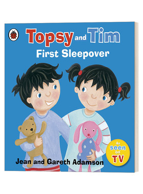 英文原版绘本 Topsy and Tim First Sleepover 托普西和蒂姆生活体验 第一次在朋友加过夜 英文版 进口英语原版书籍
