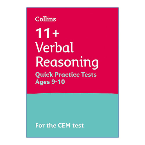 英文原版 11+ Quick Practice Tests for the CEM tests - Verbal Reasoning Age 9-10 柯林斯英国小升初CEM考试文字推理练习 9-10
