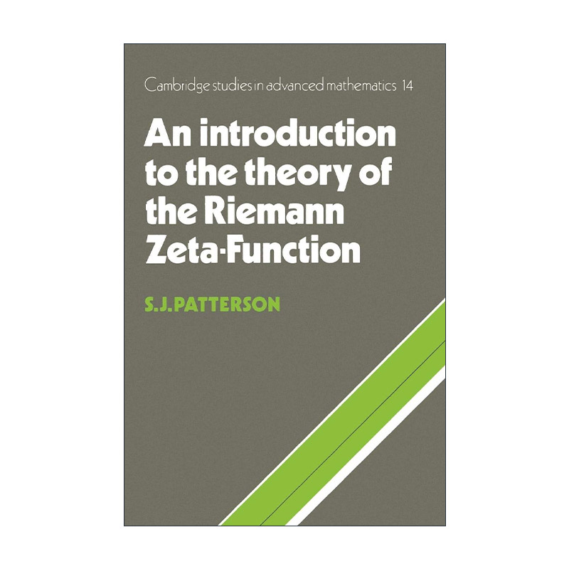 英文原版 An Introduction to the Theory of the Riemann Zeta-Function 黎曼zeta函数理论导读 剑桥高等数学研究系列 英文版
