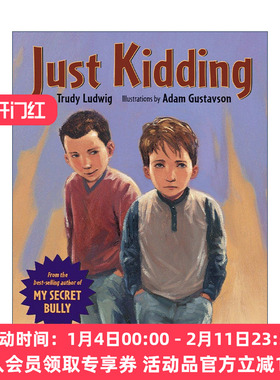 英文原版 Just Kidding 只是开个玩笑 儿童章节桥梁书 欺负 看不见的男孩 Trudy Ludwig 精装 英文版 进口英语原版书籍