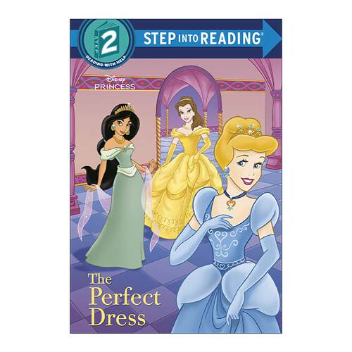 英文原版 Step into Reading 2 The Perfect Dress Disney Princess 美丽的礼服 迪士尼公主系列 同名电影改编 进口英语原版书籍
