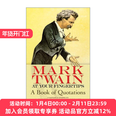 英文原版 Mark Twain at Your Fingertips 马克吐温语录集 Caroline Thomas Harnsberger 英文版 进口英语原版书籍
