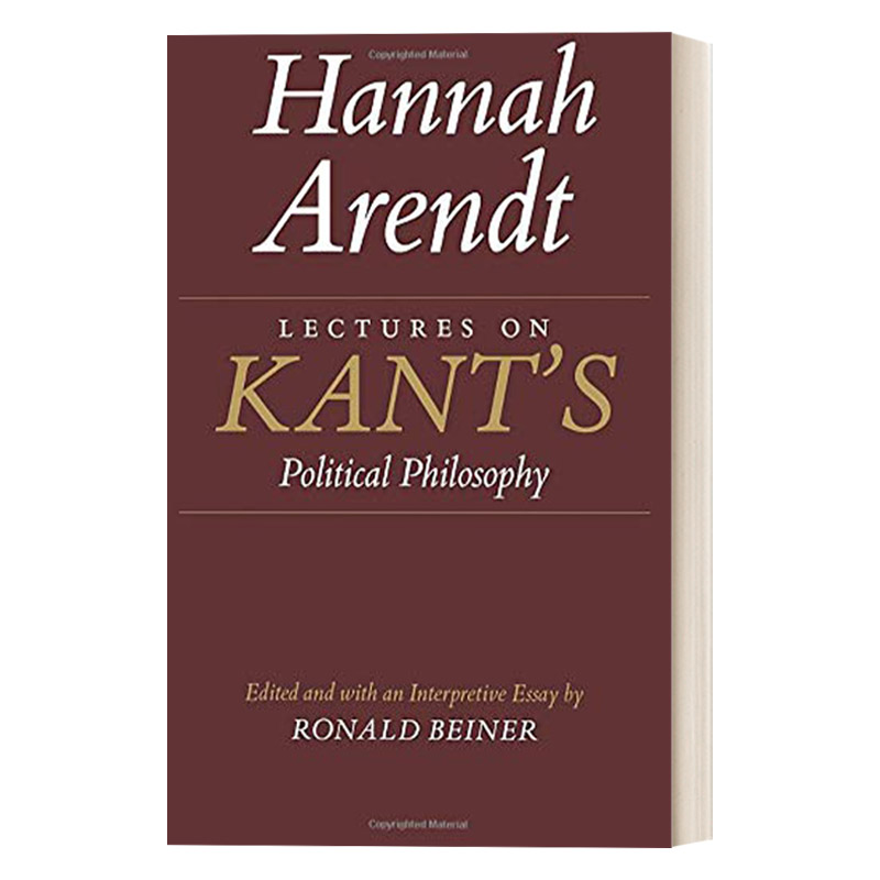英文原版 Lectures on Kant's Political Philosophy 康德政治哲学讲稿 哲学 豆瓣推荐 Hannah Arendt 英文版 进口英语原版书籍
