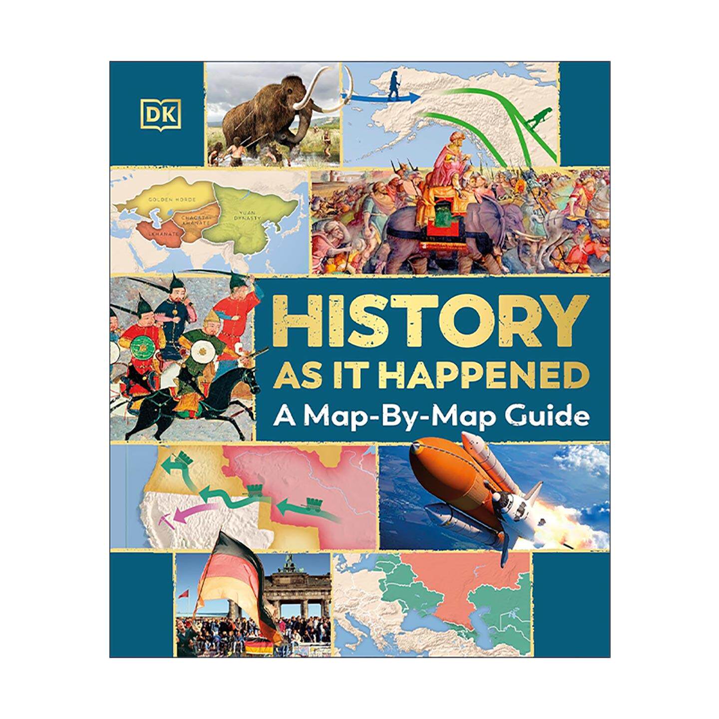 英文原版 History as it Happened 历史现场 地图指南 DK儿童人文科普百科读物精装 英文版 进口英语原版书籍