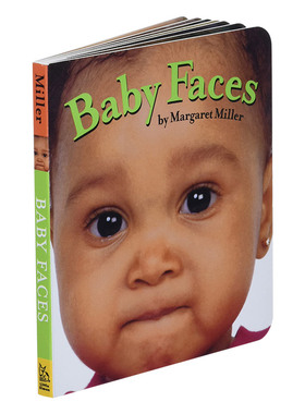 英文原版绘本 Baby Faces 宝宝脸 低幼启蒙认知纸板书 英文版 进口英语原版书籍 搭我的图书馆 我的第一本书 我的第一件事 小手套