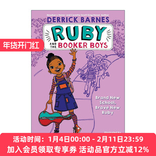 英文原版 Ruby and the Booker Boys 1 鲁比和布克男孩系列1 新学校 新的勇敢鲁比 英文版 进口英语原版书籍
