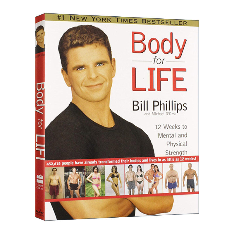 英文原版 Body For Life 身体的一生 12周锻炼身心 比尔·菲利普斯 精装 英文版 进口英语原版书籍