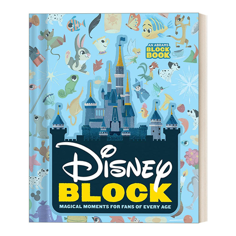 英文原版绘本 Disney Block 迪斯尼经典动画电影绘本 镂空设计造型纸板书 异型书 Alphablock创意字母同系列 英文版 进口英语书籍