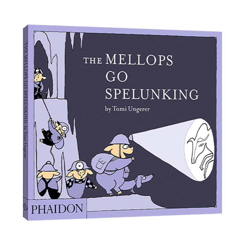 小猪麦洛普一家探险记 洞穴探秘 英文原版 The Mellops Go Spelunking 汤米 温格尔儿童绘本安徒生大奖作家 精装 进口英语原版书籍