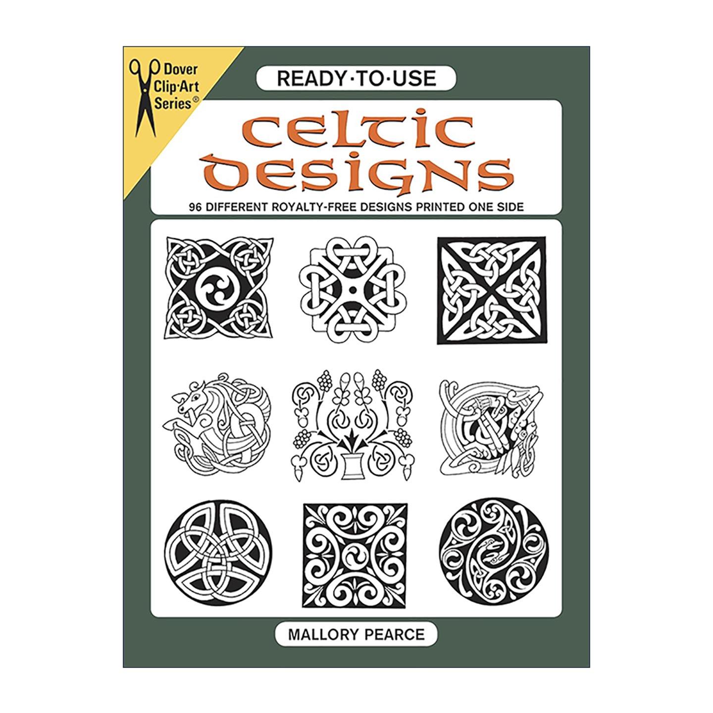 英文原版 Ready-to-Use Celtic Designs 现成的凯尔特设计 北欧装饰图案素材 Mallory Pearce 英文版 进口英语原版书籍