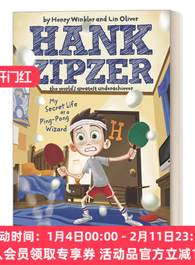 英文原版 Hank Zipzer 09 My Secret Life as a Ping-Pong Wizard 汉克历险记9 成为乒乓球奇才的秘密生活 Henry Winkler
