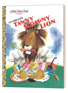 黄褐色且骨瘦如柴的狮子 英文原版 Tawny Scrawny Lion Little Golden Book 兰登书屋精装小金书 英文版 进口英语原版书籍