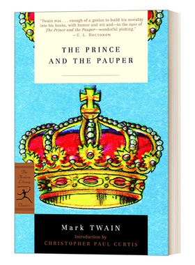 王子与贫儿 英文原版小说 The Prince and the Pauper 兰登书屋现代图书馆经典系列 马克吐温 英文版 进口英语原版书籍