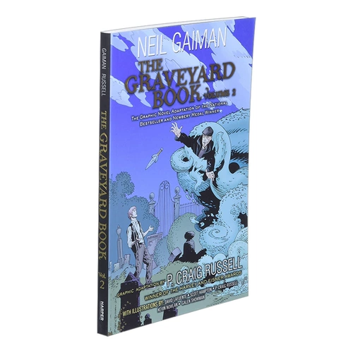 Графический роман The Graveyard Book Volume 2, полноцветный графический роман, оригинальная английская версия, Нил Гейман, английская версия, импортированная оригинальная английская книга
