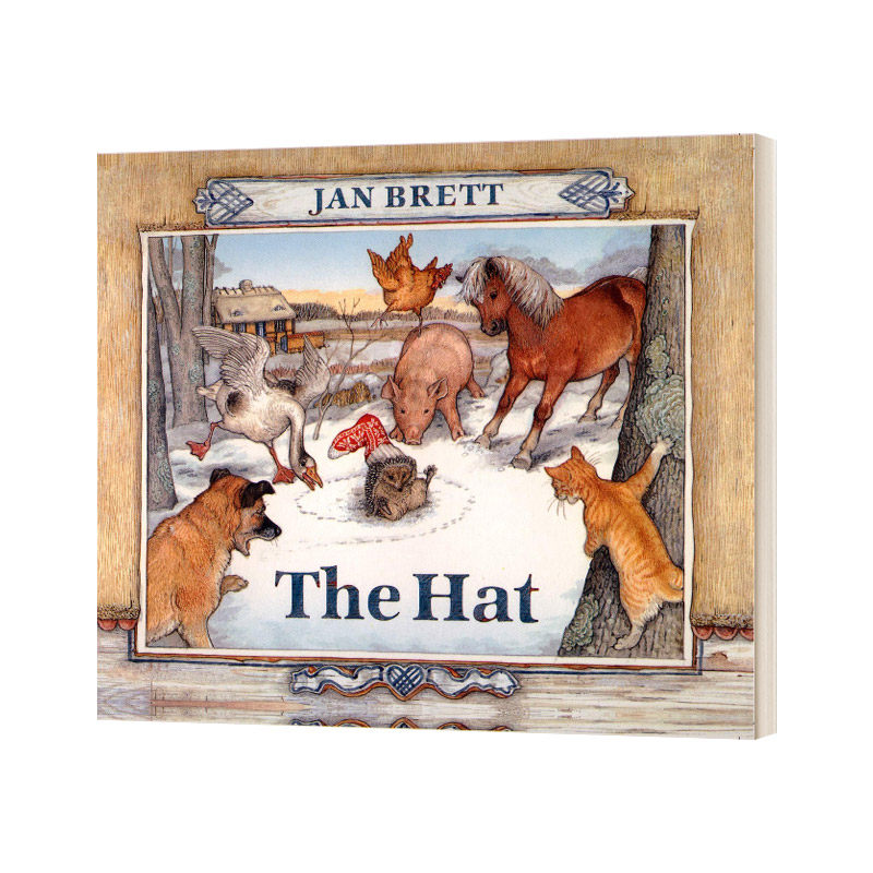 帽子 英文原版 the hat 纸板书 汪培珽第五阶段 儿童启蒙图画故事书