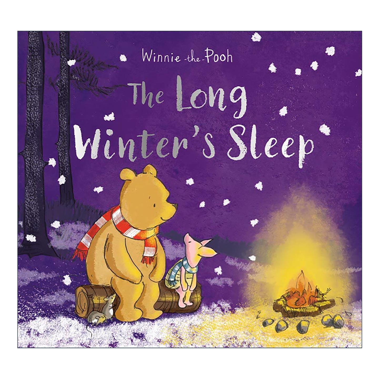 英文原版 Winnie-the-Pooh The Long Winter's Sleep 小熊维尼圣诞主题大开绘本 漫长的冬季 英文版 进口英语原版书籍