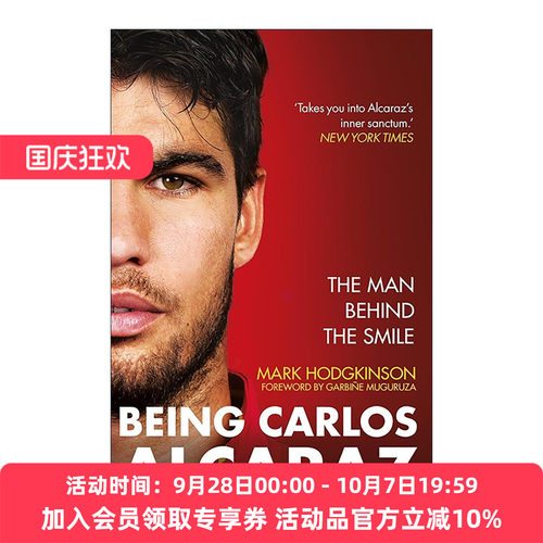 英文原版 Being Carlos Alcaraz Behind the Smile 卡洛斯·阿尔卡拉斯 微笑背后 2025年法网冠军 阿卡 英文版 进口英语原版书籍