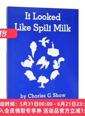 英文原版 It Looked Like Spilt Milk  打翻的牛奶 大开平装抽象艺术想象力绘本吴敏兰书单 英文版 进口英语原版书籍