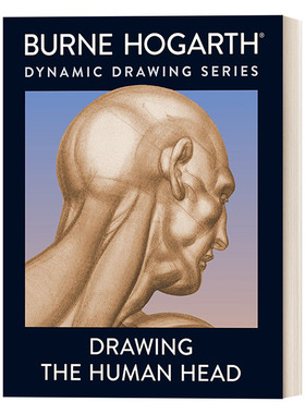 绘制人体头部 英文原版 Drawing the Human Head 绘画指南 艺术 Burne Hogarth 英文版 进口英语原版书籍