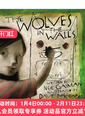 墙壁里的狼  英文原版 The Wolves in the Walls 尼尔盖曼插画故事书 20周年纪念版 英文版 进口英语原版书籍