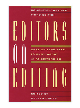 编辑人的世界  英文原版 Editors on Editing 前美国西蒙舒斯特出版公司编辑Gerald C Gross 英文版 进口英语原版书籍