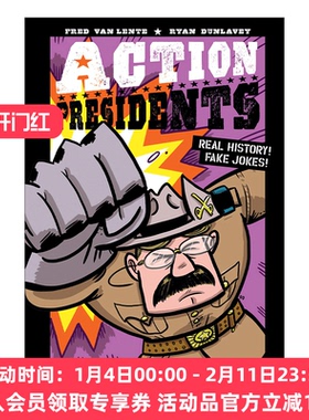 英文原版 Action Presidents 3 Theodore Roosevelt 美国总统科普读物 西奥多罗斯福 全彩漫画 英文版 进口英语原版书籍