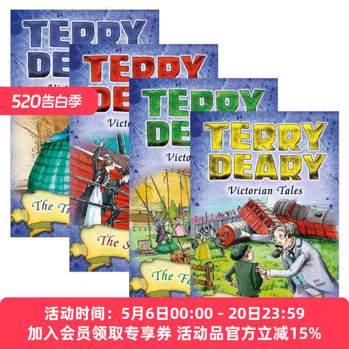英文原版 Terry Deary's Historical Talesy Victorian Tales 维多利亚时代的故事4册 儿童章节桥梁书 英文版 进口英语原版书籍