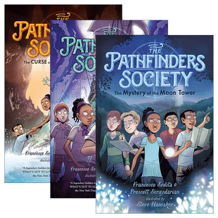 英文原版 The Pathfinders Society 探索者协会1-3册 全彩漫画侦探推理小说 Francesco Sedita 月亮塔之谜 英文版 进口英语书籍