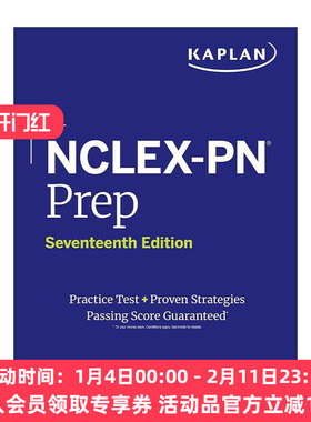 英文原版 NCLEX-PN Prep 卡普兰 美国职业护士考试备考 第7版 英文版 进口英语原版书籍