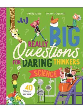 英文原版 Really Big Questions for Daring Thinkers Science 思考大问题 关于科学的40多个大胆想法 儿童人文科普百科精装读物