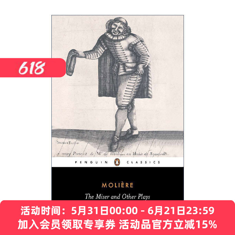 悭吝人与其他戏剧选集  英文原版 The Miser and Other Plays Penguin Classics Jean-Baptiste Moliere莫里哀 企鹅经典 英文版