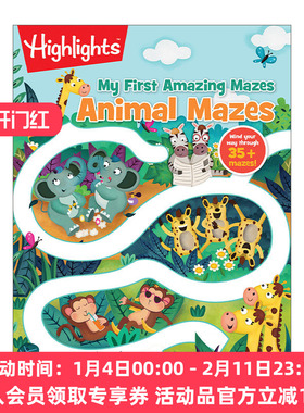 动物迷宫 英文原版 Animal Mazes Highlights My First Amazing 亮点我的第一个趣味迷宫系列 英文版 进口英语原版书籍