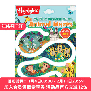 动物迷宫 英文原版 Animal Mazes Highlights My First Amazing 亮点我的第一个趣味迷宫系列 英文版 进口英语原版书籍