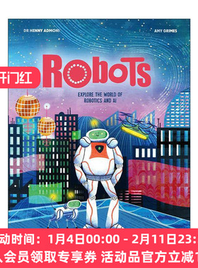 英文原版 Robots 机器人 探索机器人和人工智能的世界 儿童科学科普百科读物 全彩插图精装 Myth Busters系列 进口英语原版书籍