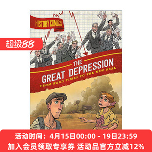 英文原版 History Comics The Great Depression 历史漫画 大萧条 从艰难时期到新政 英文版 进口英语原版书籍