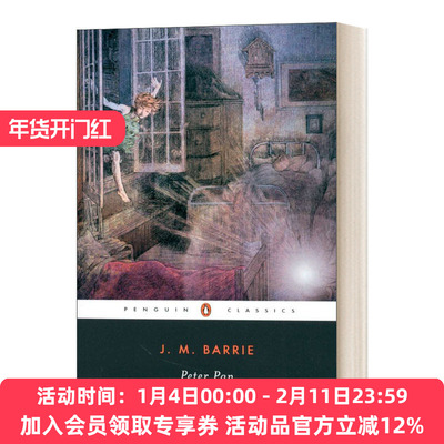 英文原版 Peter Pan 彼得潘 黑经典 英文版 进口英语原版书籍