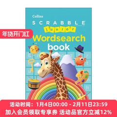 英文原版 Collins SCRABBLE? Junior Wordsearch Book 柯林斯初级拼字游戏书 英文版 进口英语原版书籍