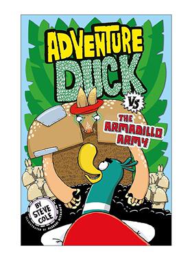 英文原版 Adventure Duck vs the Armadillo Army 冒险鸭对战犰狳军 儿童幽默故事 英文版 进口英语原版书籍