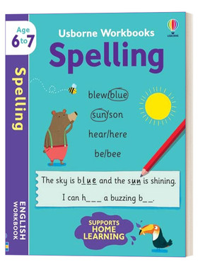 英文原版 Usborne Workbooks Spelling 6-7 尤斯伯恩拼写练习册6-7岁 英文版 进口英语原版书籍