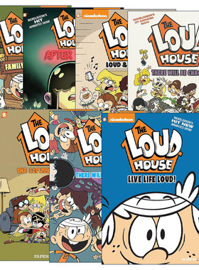喧闹一家亲7册套装 英文原版 The Loud House 英文版 儿童全彩漫画绘本故事读物 中小学课外阅读 进口原版英语书籍