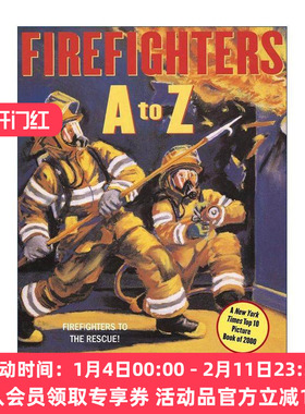 英文原版 Firefighters A to Z 消防员 儿童文学选择奖 英文版 进口英语原版书籍