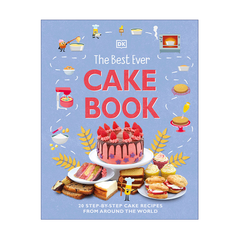 有史以来至好的蛋糕书 英文原版 The Best Ever Cake Book 20个蛋糕来自世界各地的食谱 精装 英文版 进口英语原版书籍