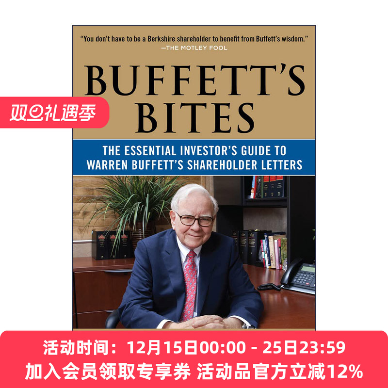 英文原版 Buffett's Bites 巴菲特致股东信的投资启示录 英文版 进口英语原版书籍