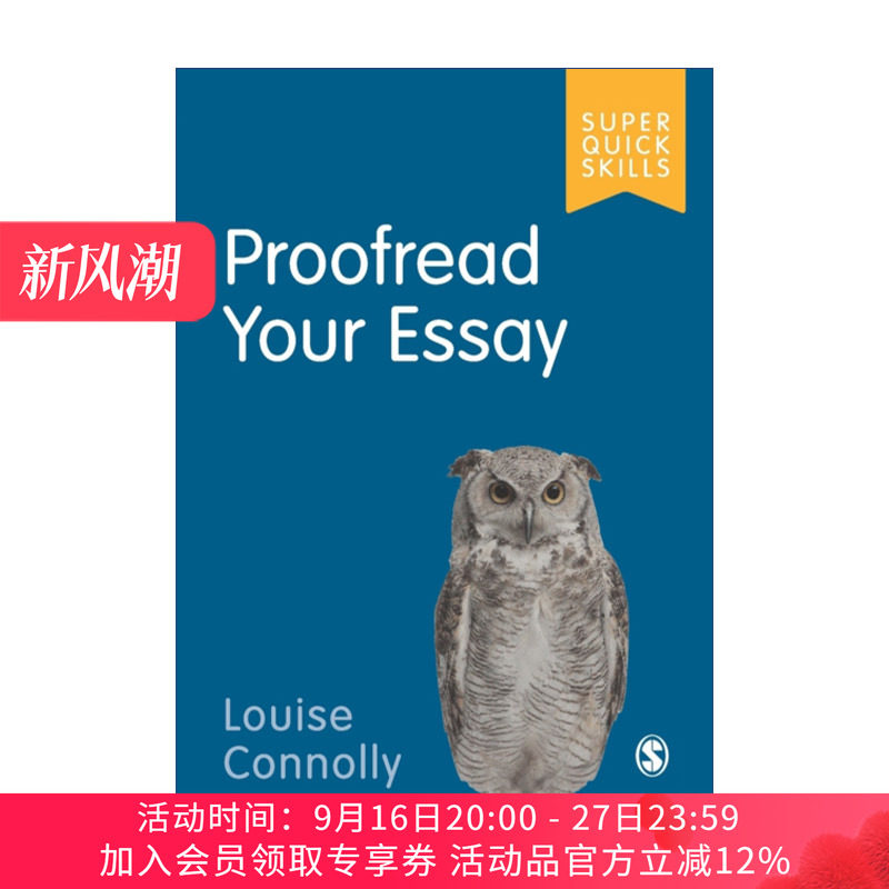 如何校对论文  英文原版 Proofread Your Essay SAGE学术技能入门系列 英美大学本科生学术指南 英文版 进口英语原版书籍