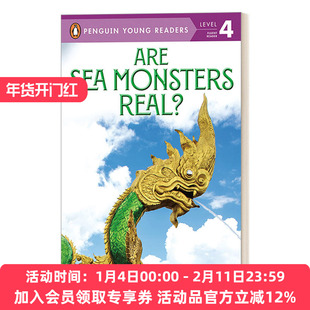 海怪是真的吗 英文原版 Are Sea Monsters Real Penguin Young Readers Level 4 企鹅青少分级阅读4级读物 英文版 进口书籍