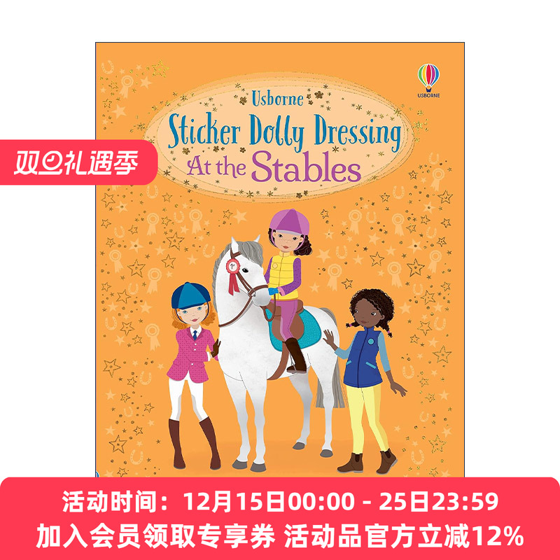 英文原版 Sticker Dolly Dressing At the Stables 多莉贴纸 骑马服饰 英文版 进口英语原版书籍