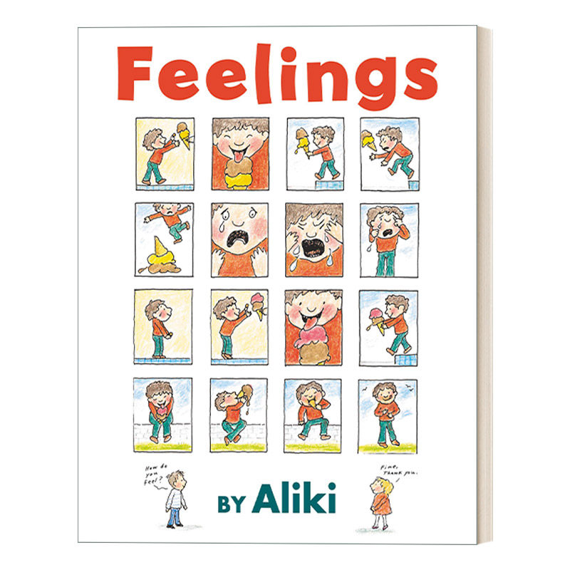 英文原版 feelings by aliki 缤纷复杂的感情 绘本教会小朋友人类复杂