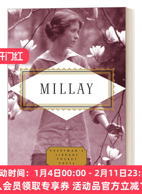 英文原版 Millay Poems Everyman's Library Pocket Poets 埃德娜.圣.文森特.米莱 诗歌 人人图书馆口袋诗人系列 英文版进口英语书