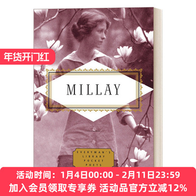 英文原版 Millay Poems Everyman's Library Pocket Poets 埃德娜.圣.文森特.米莱 诗歌 人人图书馆口袋诗人系列 英文版进口英语书